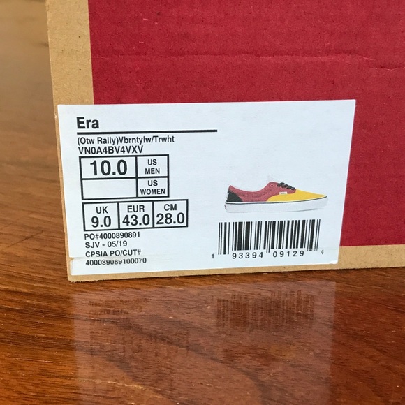 VANS Era Otw Rally Multicolor Low Top Sneakers - Picture 11 of 12